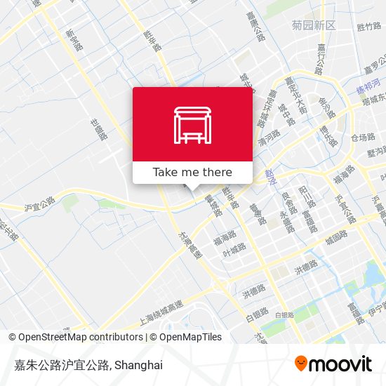 嘉朱公路沪宜公路 map