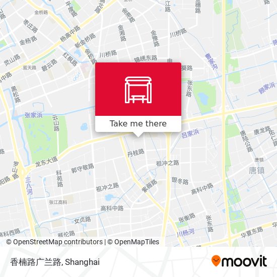 香楠路广兰路 map