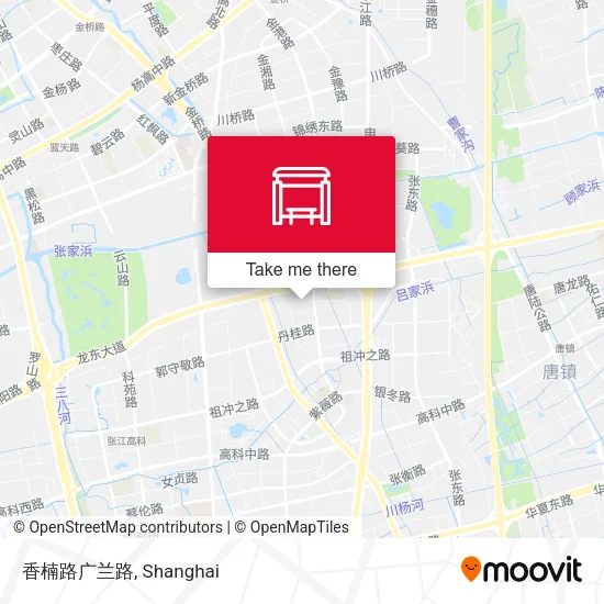 香楠路广兰路 map