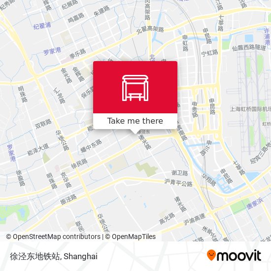 徐泾东地铁站 map
