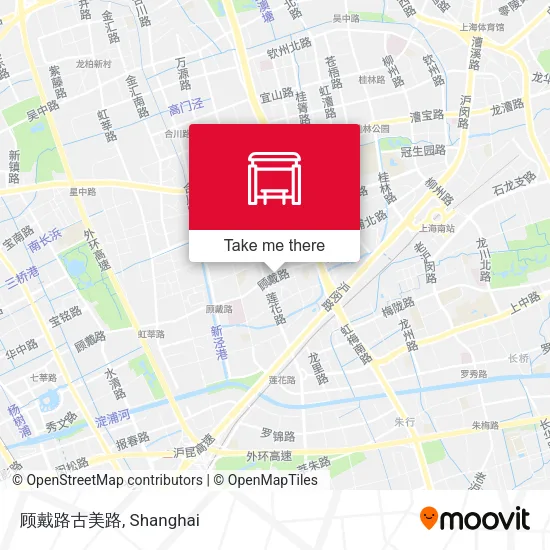 顾戴路古美路 map