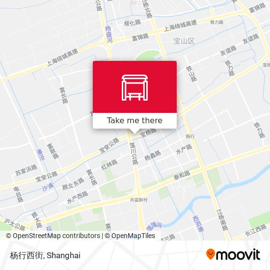 杨行西街 map