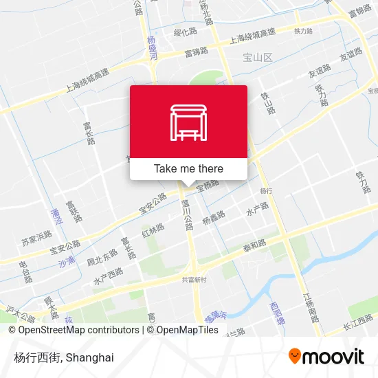 杨行西街 map
