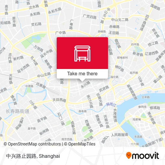 中兴路止园路 map