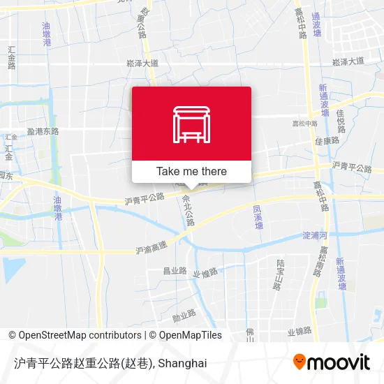 沪青平公路赵重公路(赵巷) map