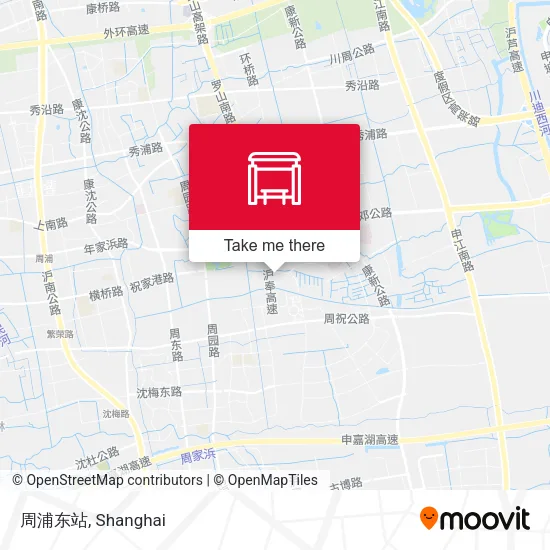 周浦东站 map