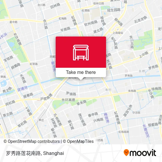 罗秀路莲花南路 map