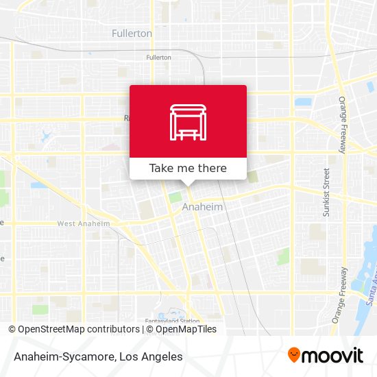 Mapa de Anaheim-Sycamore