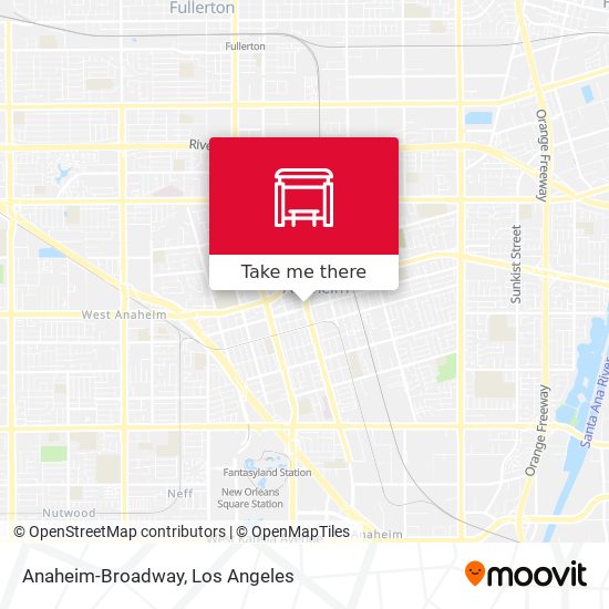 Mapa de Anaheim-Broadway