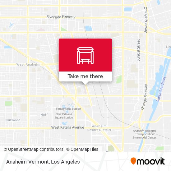 Mapa de Anaheim-Vermont