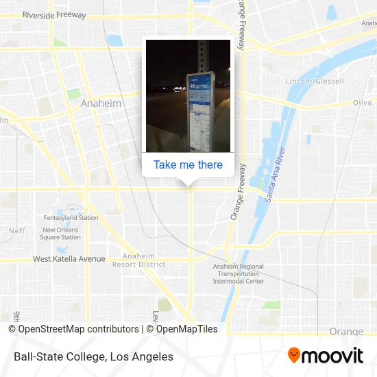 Ball-State College map