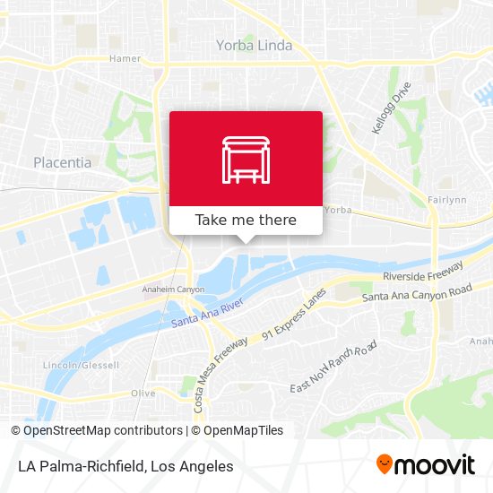 LA Palma-Richfield map