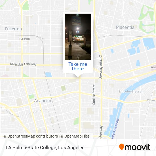 LA Palma-State College map