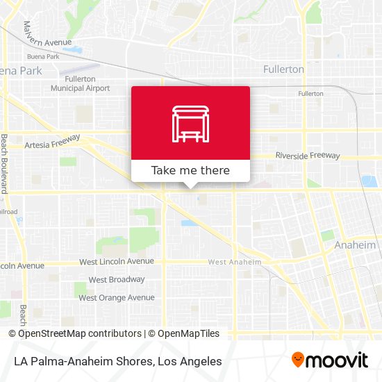 LA Palma-Anaheim Shores map