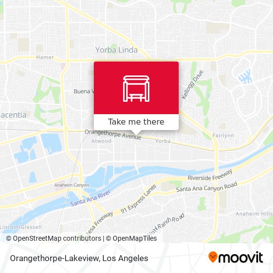 Mapa de Orangethorpe-Lakeview