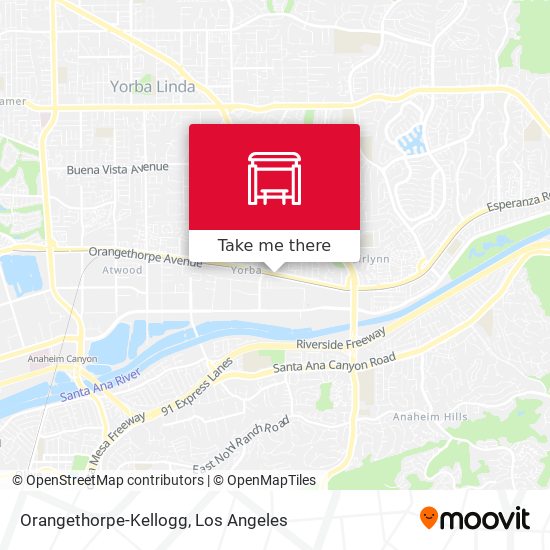 Mapa de Orangethorpe-Kellogg