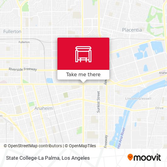 Mapa de State College-La Palma