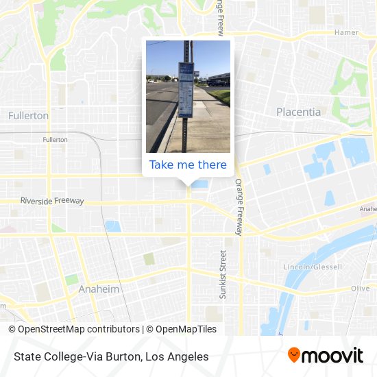 State College-Via Burton map