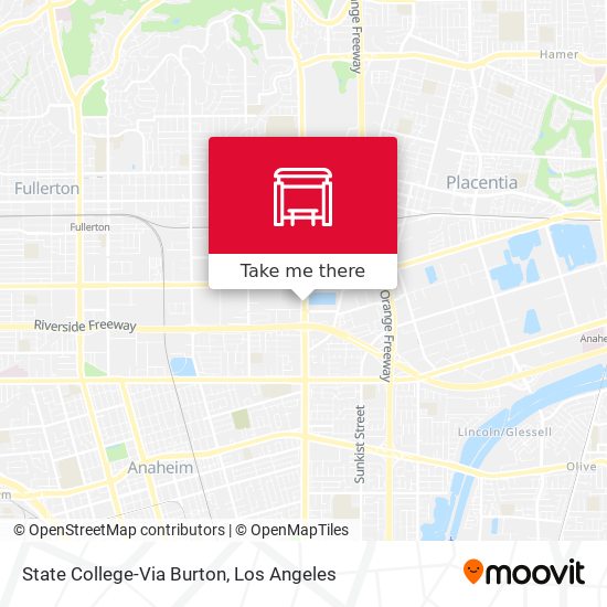 State College-Via Burton map