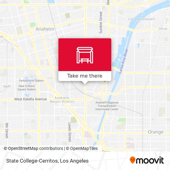State College-Cerritos map