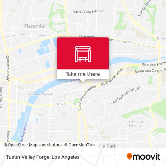 Mapa de Tustin-Valley Forge
