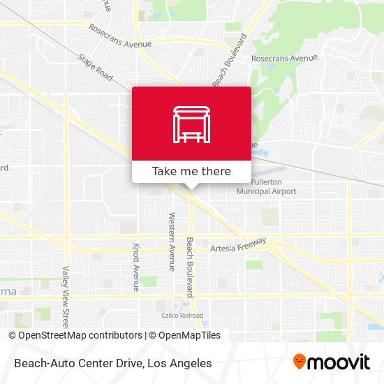 Beach-Auto Center Drive map
