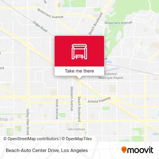 Beach-Auto Center Drive map