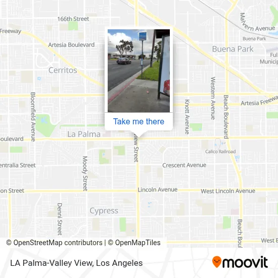 LA Palma-Valley View map