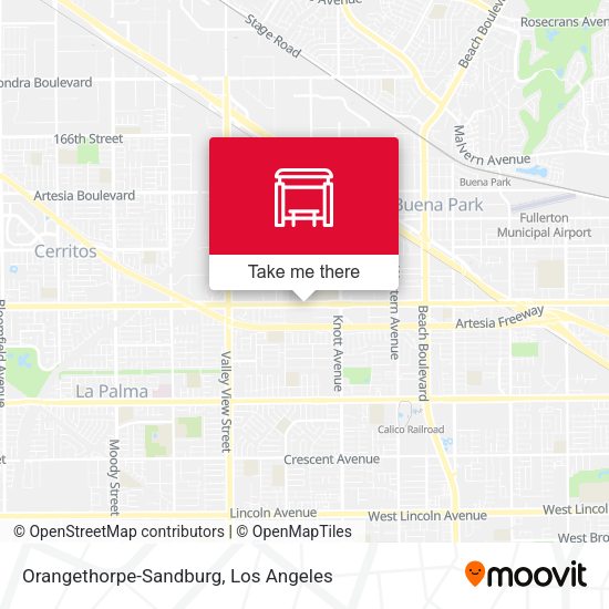 Orangethorpe-Sandburg map