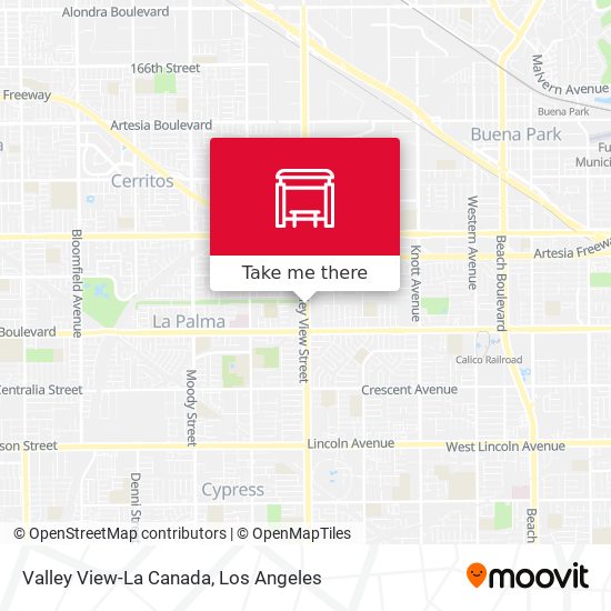 Valley View-La Canada map