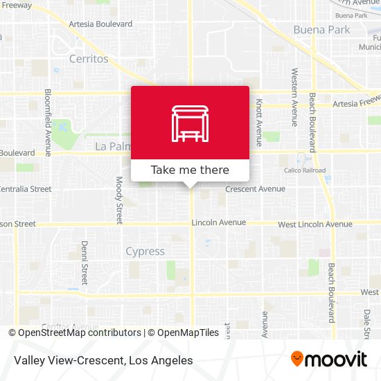 Mapa de Valley View-Crescent