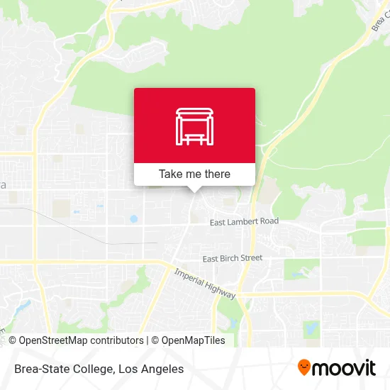 Brea-State College map