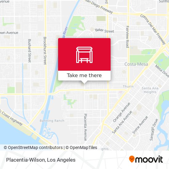 Mapa de Placentia-Wilson