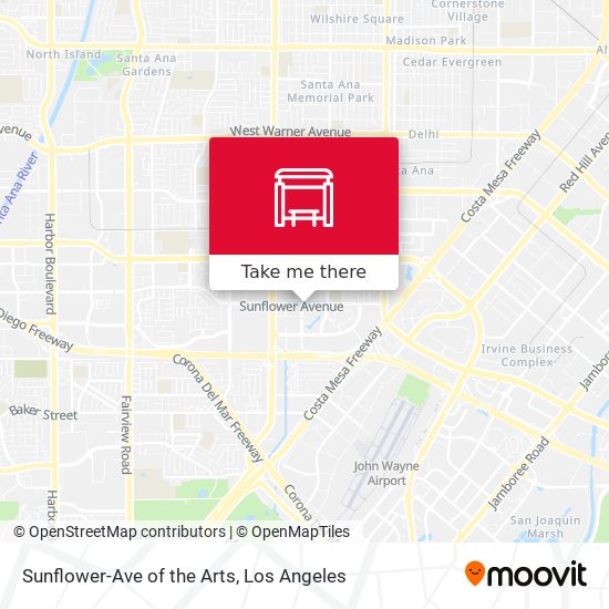 Sunflower-Ave of the Arts map