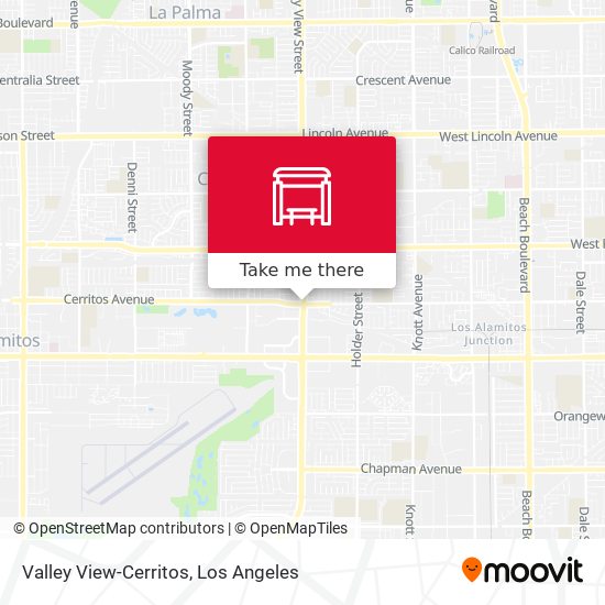 Valley View-Cerritos map
