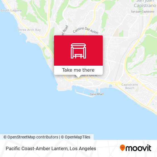 Pacific Coast-Amber Lantern map