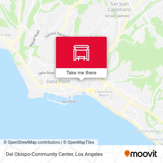 Del Obispo-Community Center map