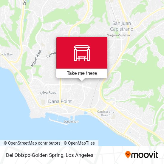 Del Obispo-Golden Spring map