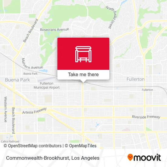 Commonwealth-Brookhurst map