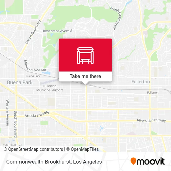 Commonwealth-Brookhurst map