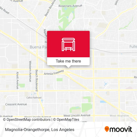Mapa de Magnolia-Orangethorpe