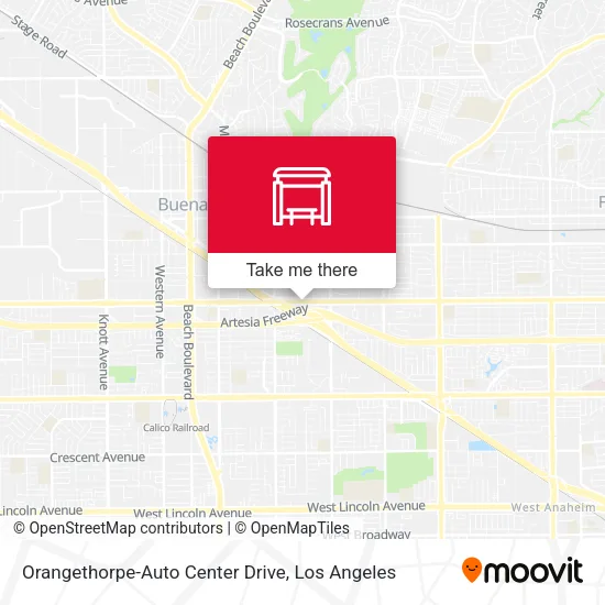 Mapa de Orangethorpe-Auto Center Drive