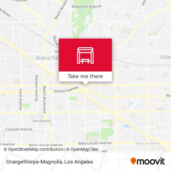 Orangethorpe-Magnolia map