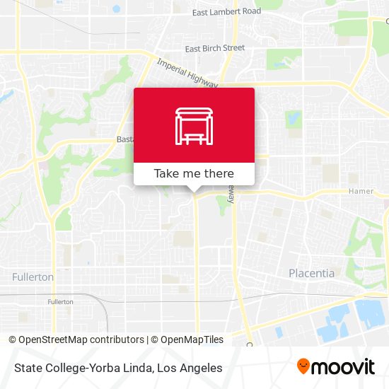 Mapa de State College-Yorba Linda