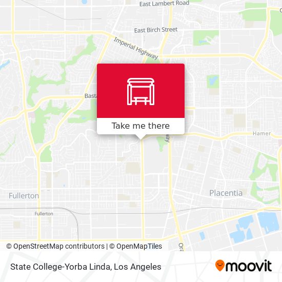 State College-Yorba Linda map