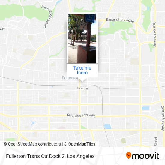 Fullerton Trans Ctr Dock 2 map
