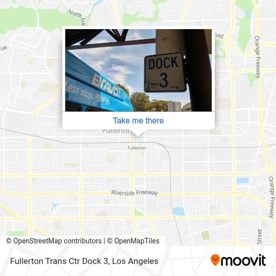 Fullerton Trans Ctr Dock 3 map