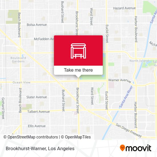 Brookhurst-Warner map