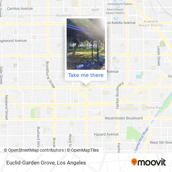Euclid-Garden Grove map