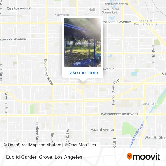 Euclid-Garden Grove map